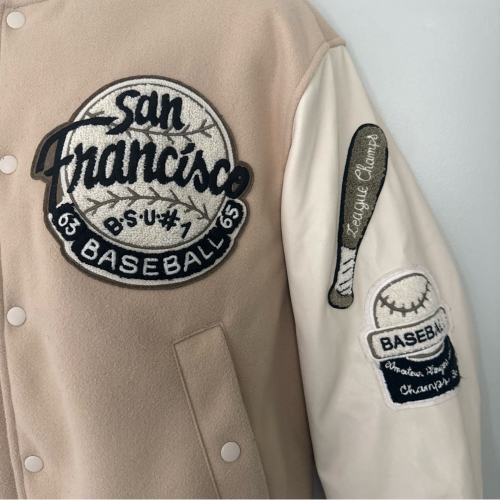 H&M San Francisco Mens Varsity Jacket - Medium - Picture 3 of 7